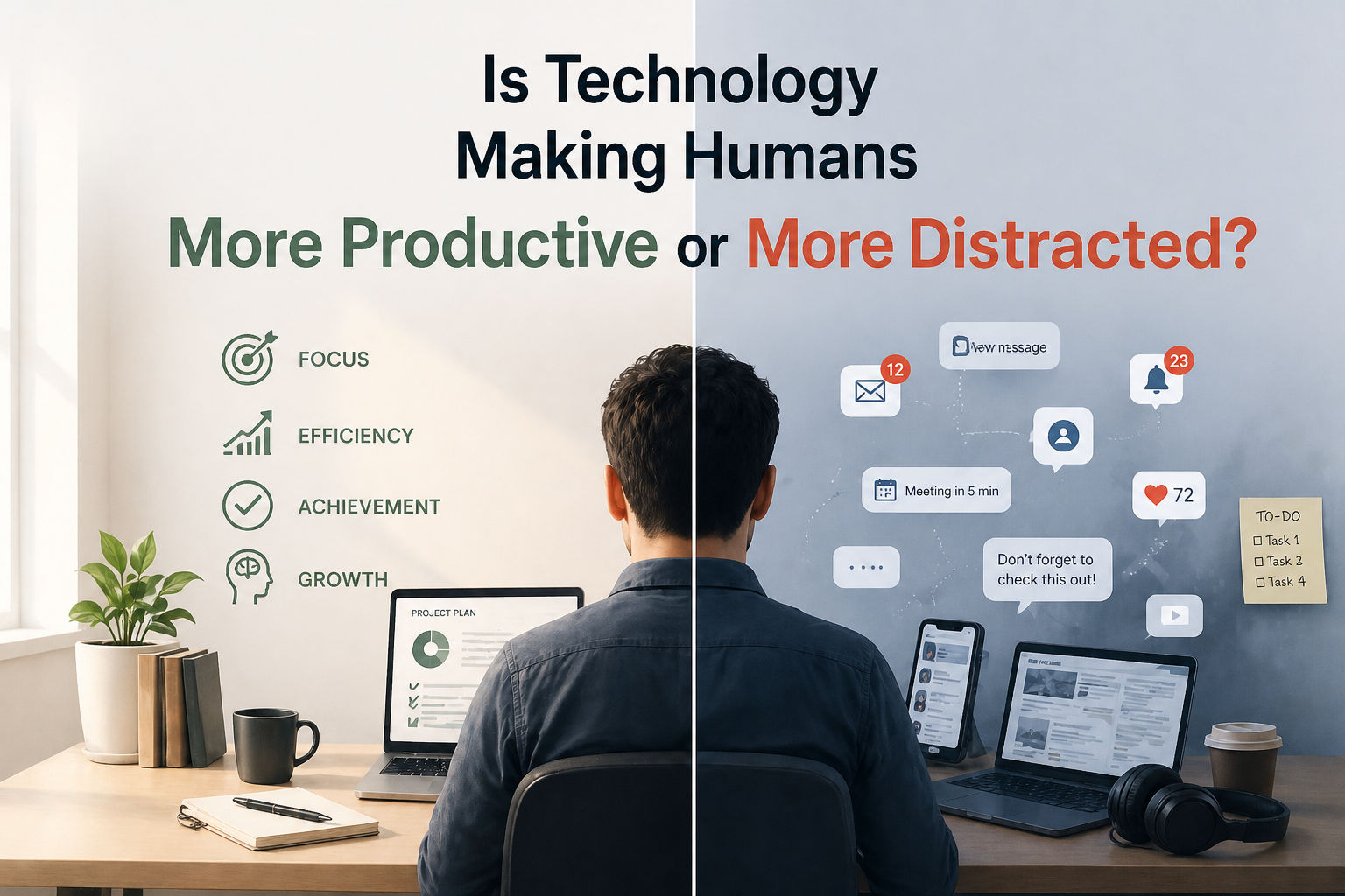 Is Technology Making Humans More Productive or More Distracted