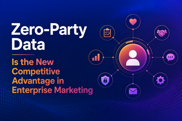 Zero-party data improving AI-powered enterprise marketing personalization