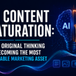AI content saturation and original thinking in modern B2B marketing strategy concept
