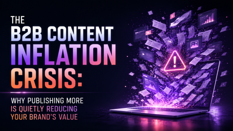 The B2B Content Inflation Crisis: Why More Content Is Reducing Brand Authority