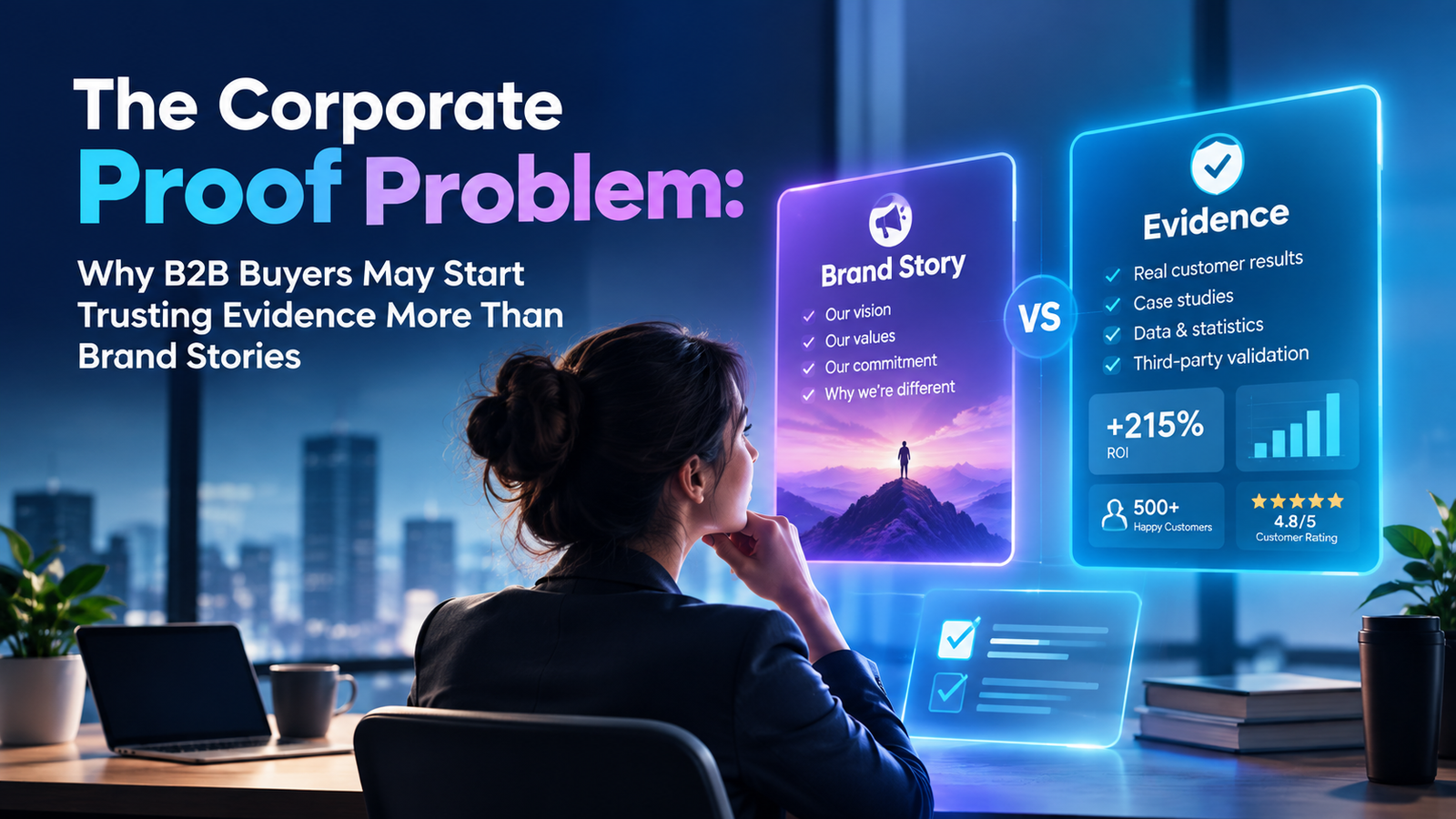 B2B buyer trust driven by evidence and customer proof