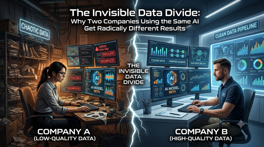 AI data quality showing how connected enterprise data improves business AI results and decision-making