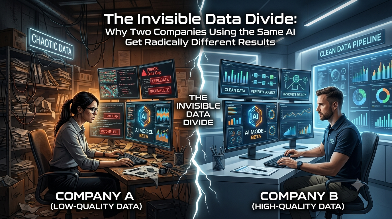 AI data quality showing how connected enterprise data improves business AI results and decision-making