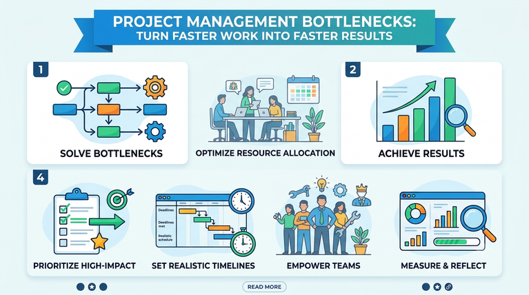 Project management bottlenecks slowing business workflows despite AI and automation